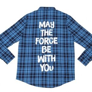 Cakeworthy Star Wars “May The Force Be With You” Flannel- Medium
